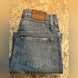 Madewell classic straight jeans!